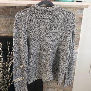 Forever 21 Salt and Pepper Speckled Turtle Neck